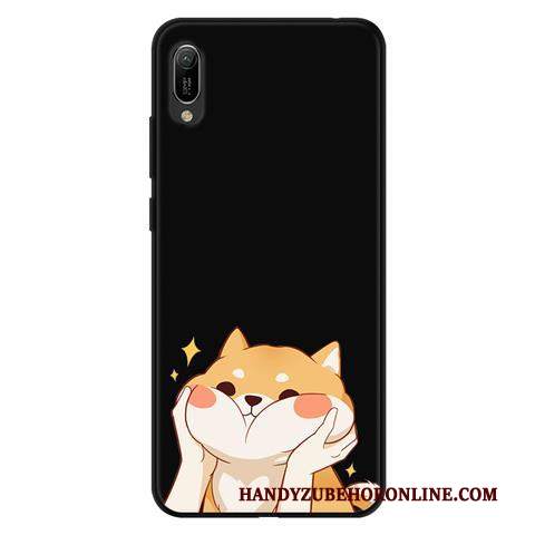 Custodia Huawei Y6 2019 Cartone Animato Morbido Garza, Cover Huawei Y6 2019 Protezione Pizzo Macchiati