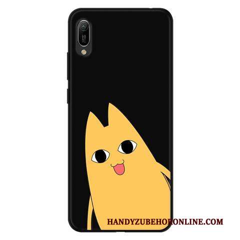 Custodia Huawei Y6 2019 Cartone Animato Morbido Garza, Cover Huawei Y6 2019 Protezione Pizzo Macchiati