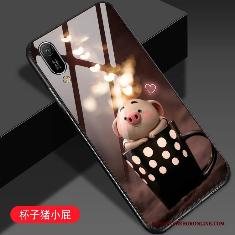 Custodia Huawei Y6 2019 Creativo Anti-caduta Tutto Incluso, Cover Huawei Y6 2019 Cartone Animato Piccola Morbido