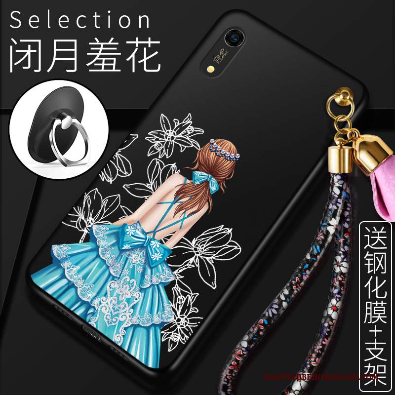 Custodia Huawei Y6 2019 Creativo Rossotelefono, Cover Huawei Y6 2019 Silicone Tutto Incluso Anti-caduta