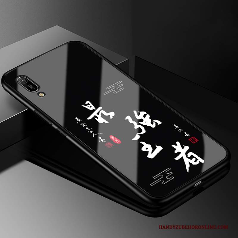 Custodia Huawei Y6 2019 Creativo Tutto Incluso Nero, Cover Huawei Y6 2019 Protezione Telefono Tendenza