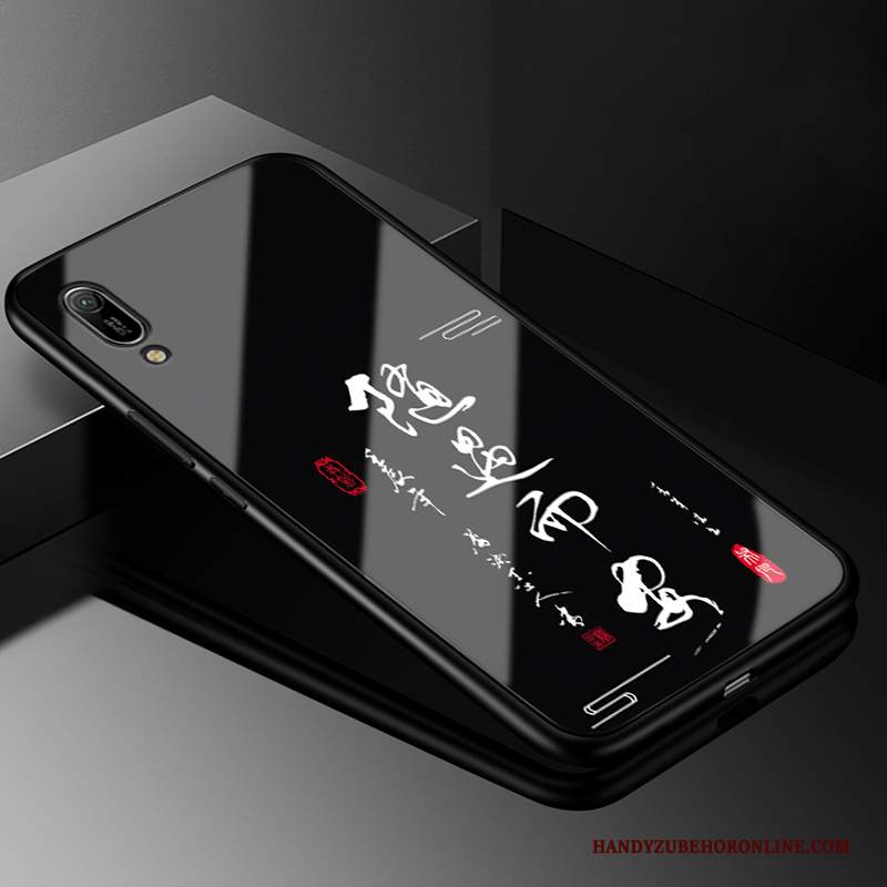 Custodia Huawei Y6 2019 Creativo Tutto Incluso Nero, Cover Huawei Y6 2019 Protezione Telefono Tendenza