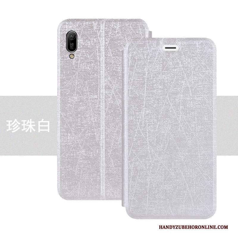 Custodia Huawei Y6 2019 Folio Modellotelefono, Cover Huawei Y6 2019 Pelle Colore Anti-caduta