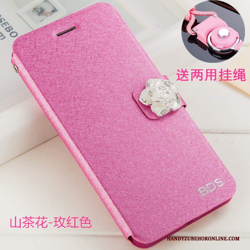 Custodia Huawei Y6 2019 Protezione Anti-caduta Bianco, Cover Huawei Y6 2019 Strass Ornamenti Appesitelefono