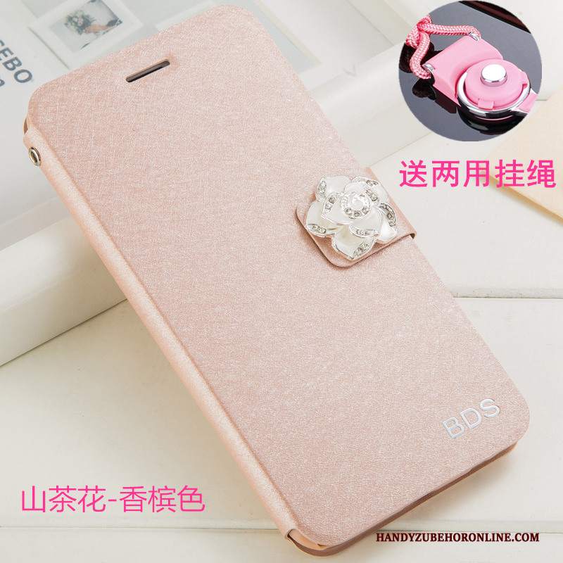 Custodia Huawei Y6 2019 Protezione Anti-caduta Bianco, Cover Huawei Y6 2019 Strass Ornamenti Appesitelefono