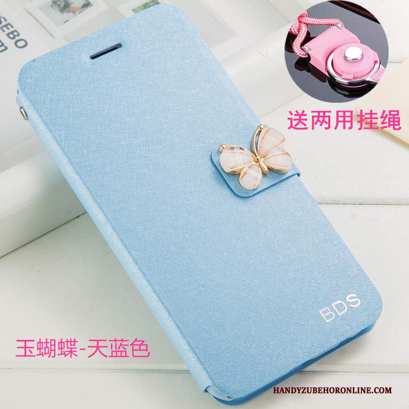 Custodia Huawei Y6 2019 Protezione Anti-caduta Bianco, Cover Huawei Y6 2019 Strass Ornamenti Appesitelefono