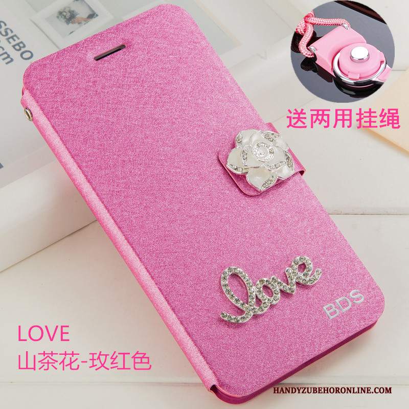 Custodia Huawei Y6 2019 Protezione Anti-caduta Bianco, Cover Huawei Y6 2019 Strass Ornamenti Appesitelefono