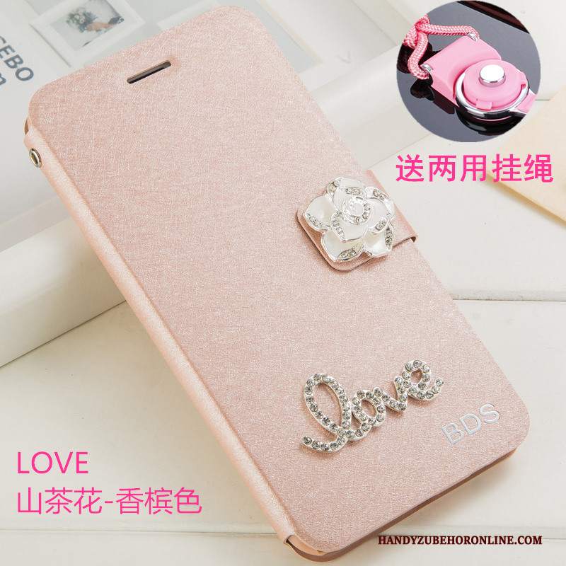 Custodia Huawei Y6 2019 Protezione Anti-caduta Bianco, Cover Huawei Y6 2019 Strass Ornamenti Appesitelefono