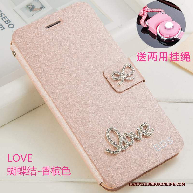 Custodia Huawei Y6 2019 Protezione Anti-caduta Bianco, Cover Huawei Y6 2019 Strass Ornamenti Appesitelefono