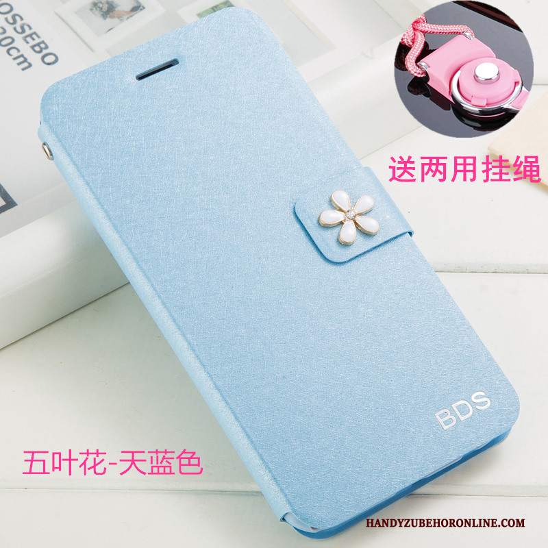 Custodia Huawei Y6 2019 Protezione Anti-caduta Bianco, Cover Huawei Y6 2019 Strass Ornamenti Appesitelefono