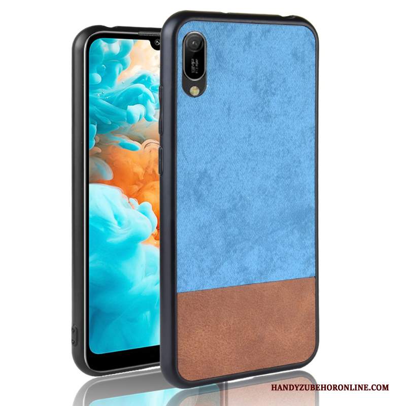 Custodia Huawei Y6 2019 Protezione Blu Denim, Cover Huawei Y6 2019 Modellotelefono