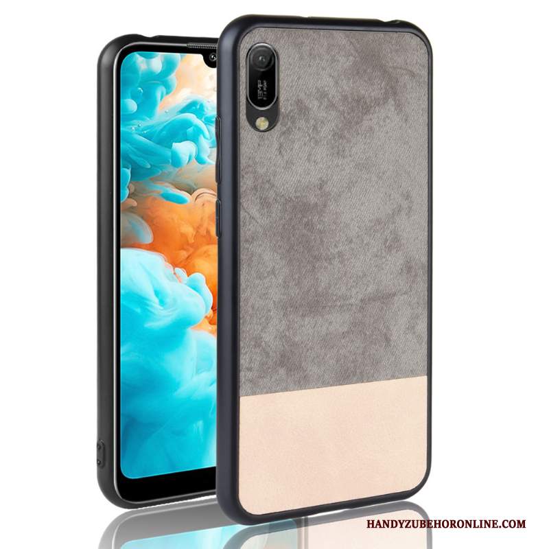 Custodia Huawei Y6 2019 Protezione Blu Denim, Cover Huawei Y6 2019 Modellotelefono