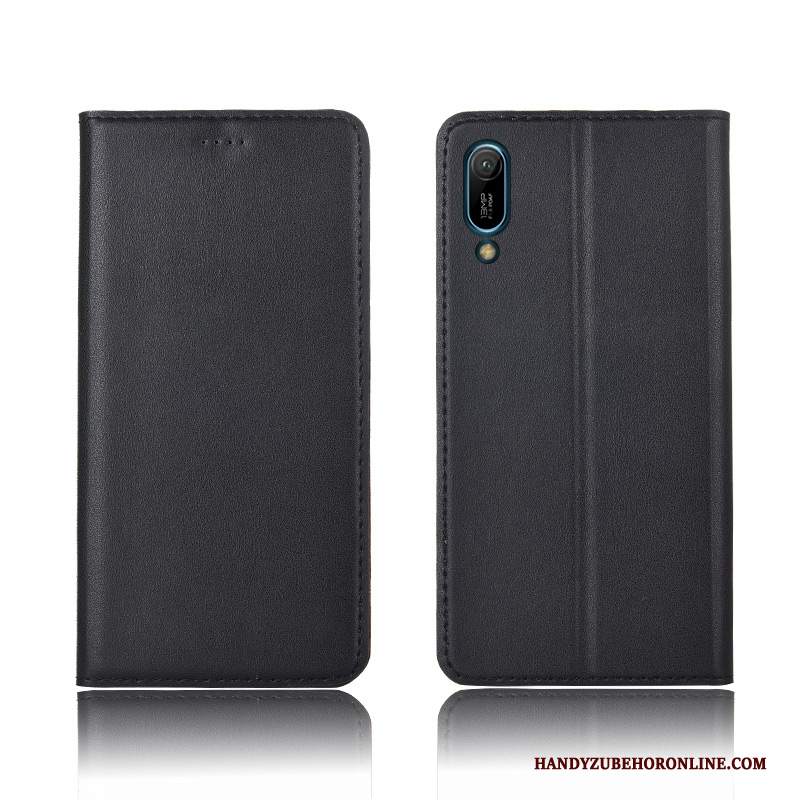 Custodia Huawei Y6 2019 Protezione Morbidotelefono, Cover Huawei Y6 2019 Pelle Nuovo Anti-caduta