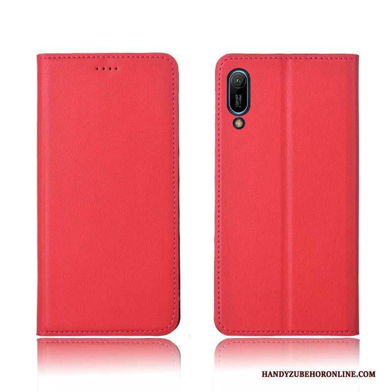 Custodia Huawei Y6 2019 Protezione Morbidotelefono, Cover Huawei Y6 2019 Pelle Nuovo Anti-caduta