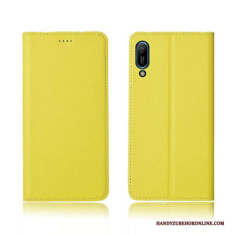 Custodia Huawei Y6 2019 Protezione Morbidotelefono, Cover Huawei Y6 2019 Pelle Nuovo Anti-caduta