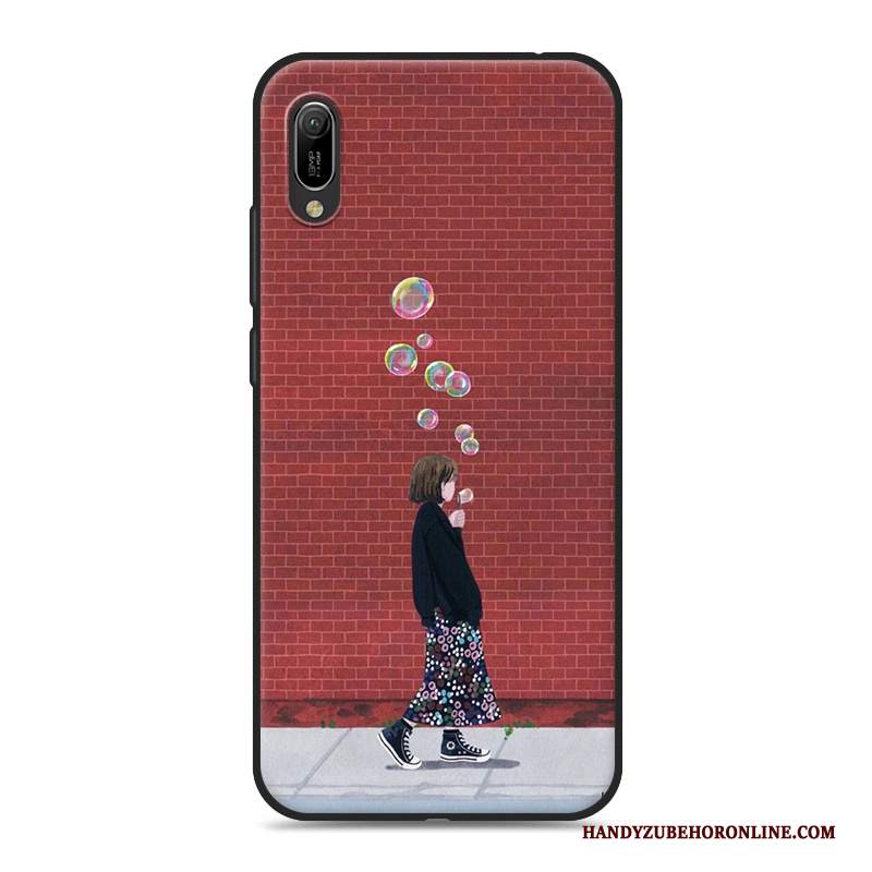 Custodia Huawei Y6 2019 Rosa Piccola, Cover Huawei Y6 2019 Frescotelefono