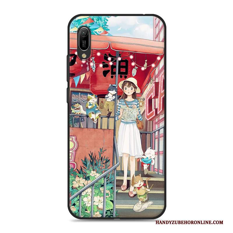 Custodia Huawei Y6 2019 Rosa Piccola, Cover Huawei Y6 2019 Frescotelefono