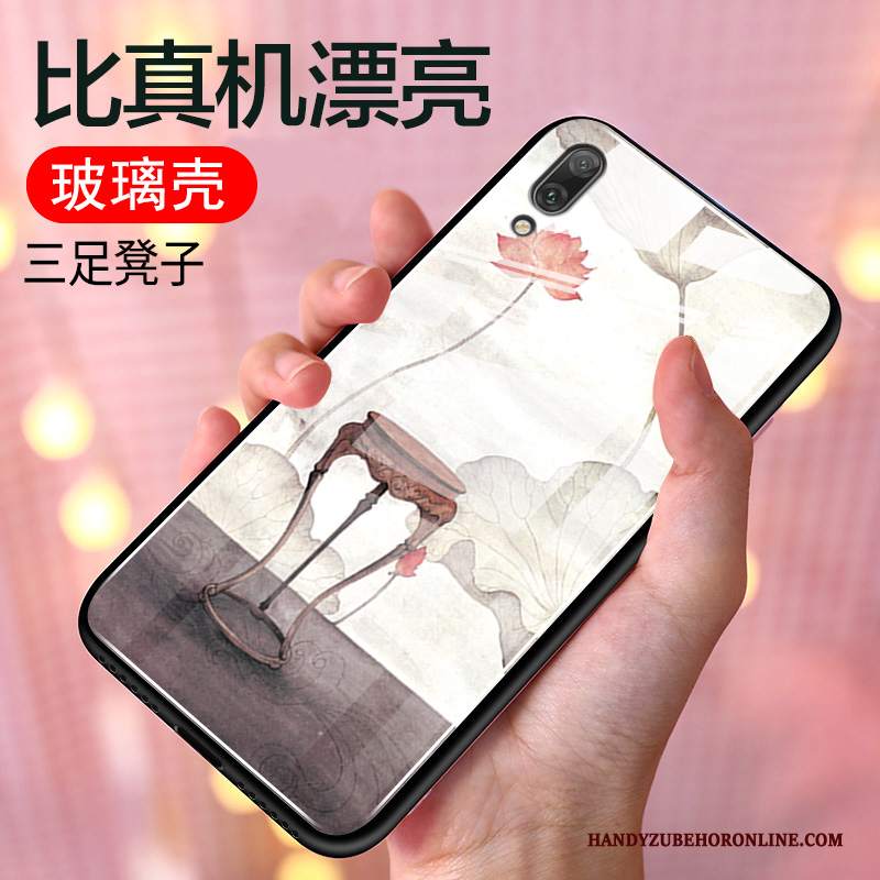 Custodia Huawei Y6 2019 Silicone Anti-caduta Tutto Incluso, Cover Huawei Y6 2019 Protezione Fresco Specchio