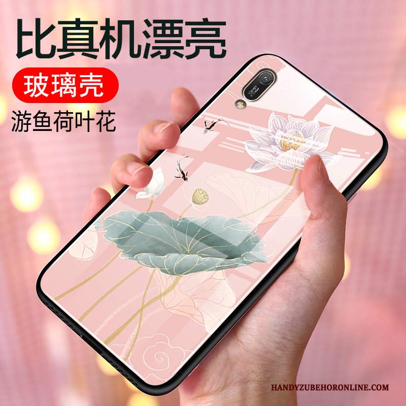 Custodia Huawei Y6 2019 Silicone Anti-caduta Tutto Incluso, Cover Huawei Y6 2019 Protezione Fresco Specchio