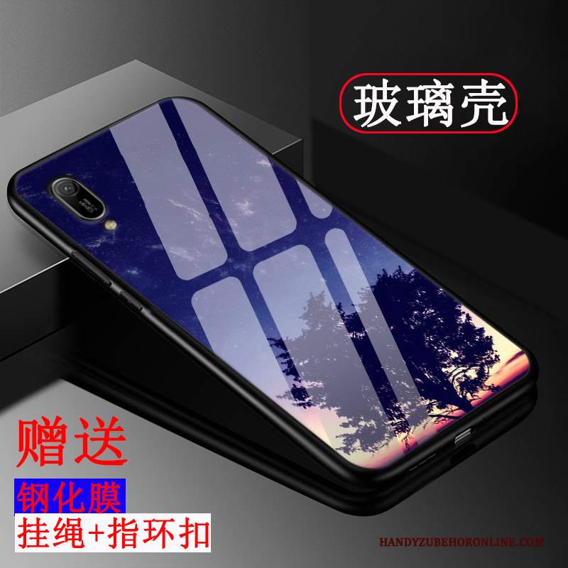 Custodia Huawei Y6 2019 Silicone Personalizza Vetro, Cover Huawei Y6 2019 Protezione Semplici Tendenza