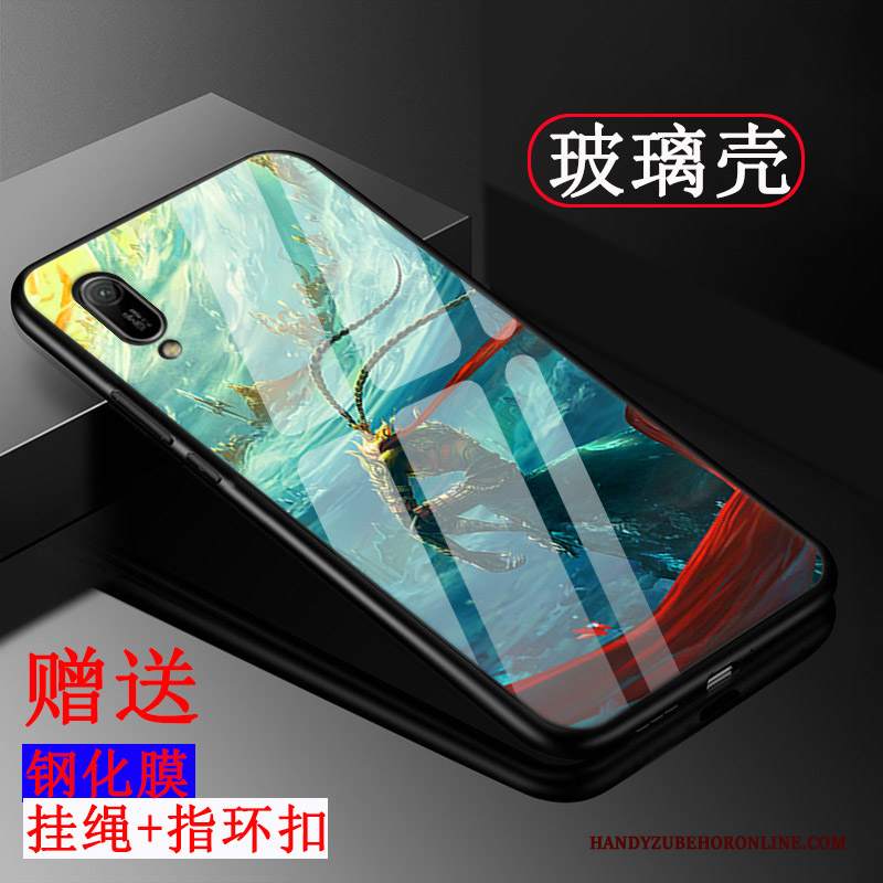 Custodia Huawei Y6 2019 Silicone Personalizza Vetro, Cover Huawei Y6 2019 Protezione Semplici Tendenza