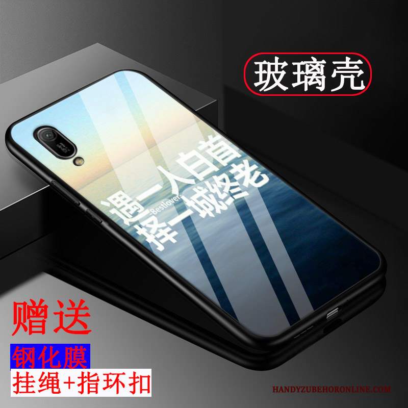 Custodia Huawei Y6 2019 Silicone Personalizza Vetro, Cover Huawei Y6 2019 Protezione Semplici Tendenza