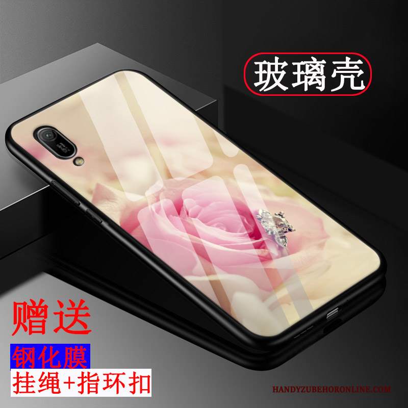 Custodia Huawei Y6 2019 Silicone Personalizza Vetro, Cover Huawei Y6 2019 Protezione Semplici Tendenza