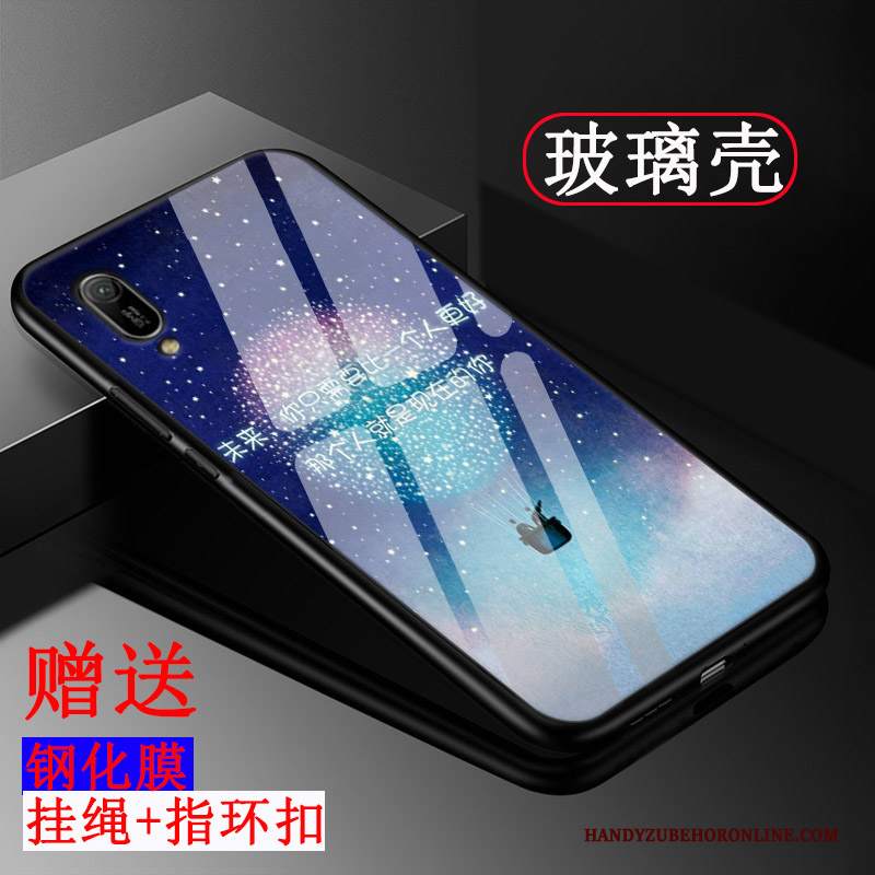 Custodia Huawei Y6 2019 Silicone Personalizza Vetro, Cover Huawei Y6 2019 Protezione Semplici Tendenza