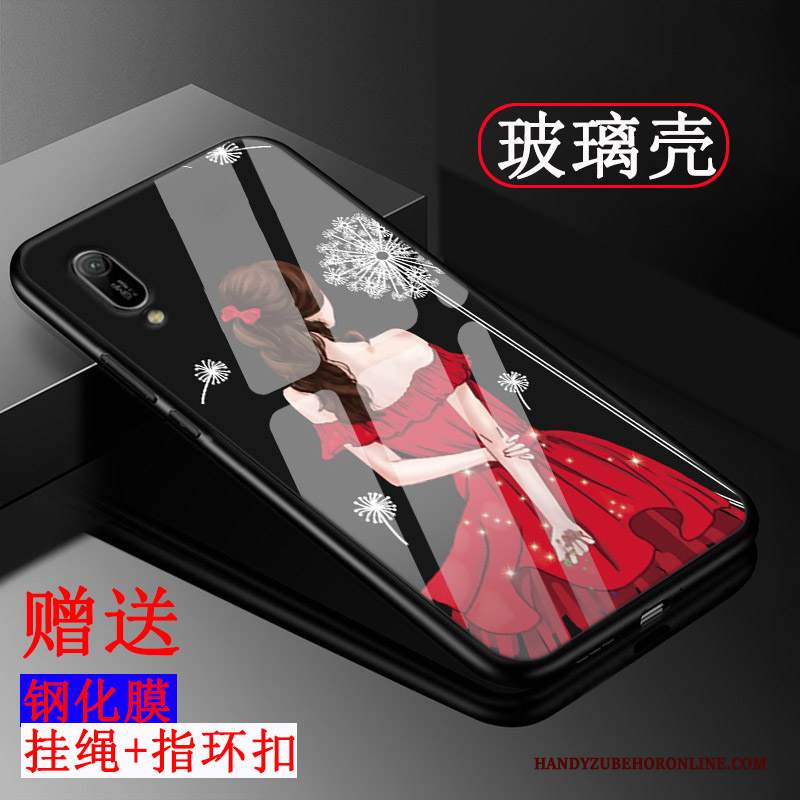 Custodia Huawei Y6 2019 Silicone Personalizza Vetro, Cover Huawei Y6 2019 Protezione Semplici Tendenza