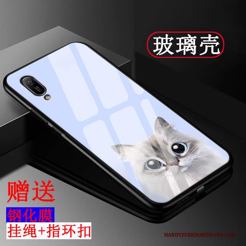 Custodia Huawei Y6 2019 Silicone Personalizza Vetro, Cover Huawei Y6 2019 Protezione Semplici Tendenza