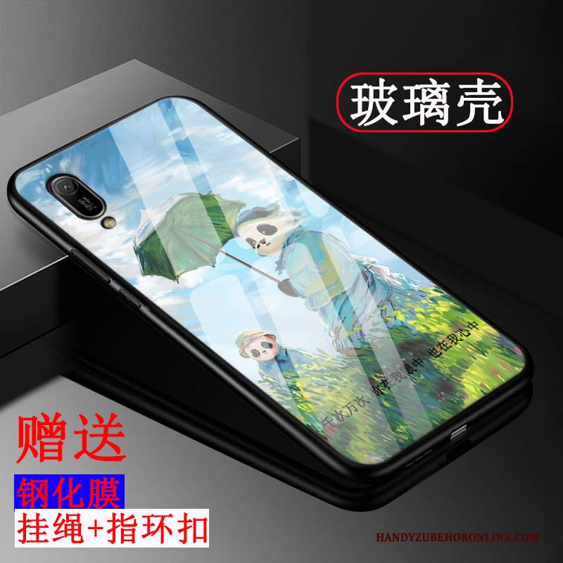 Custodia Huawei Y6 2019 Silicone Personalizza Vetro, Cover Huawei Y6 2019 Protezione Semplici Tendenza