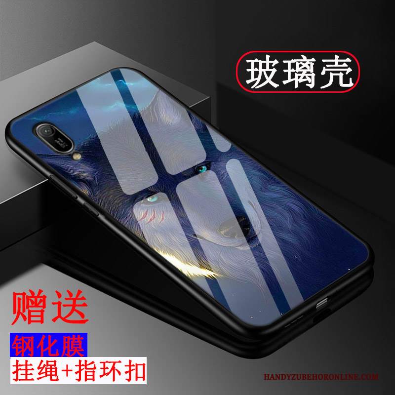 Custodia Huawei Y6 2019 Silicone Personalizza Vetro, Cover Huawei Y6 2019 Protezione Semplici Tendenza