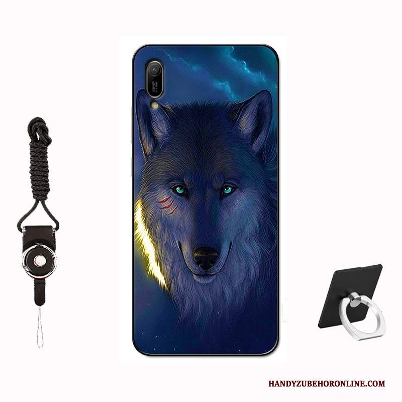 Custodia Huawei Y6 2019 Silicone Tempra Modello, Cover Huawei Y6 2019 Protezione Telefono Morbido