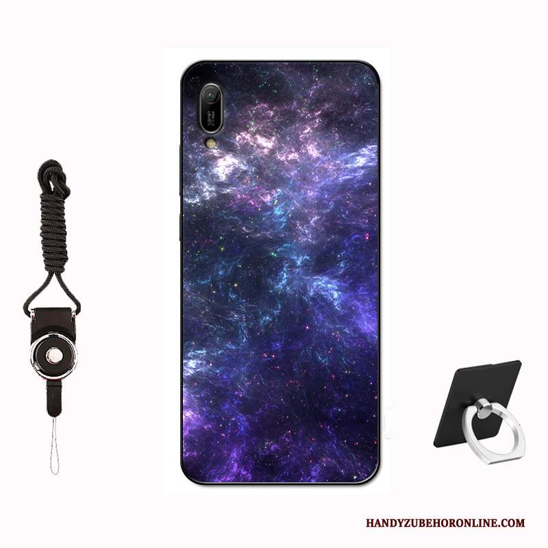 Custodia Huawei Y6 2019 Silicone Tempra Modello, Cover Huawei Y6 2019 Protezione Telefono Morbido