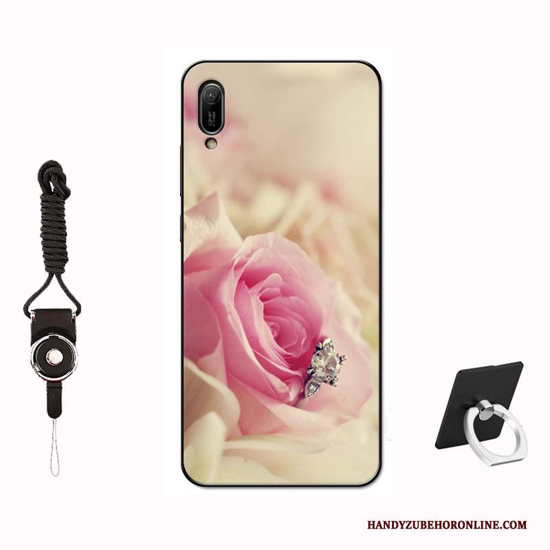 Custodia Huawei Y6 2019 Silicone Tempra Modello, Cover Huawei Y6 2019 Protezione Telefono Morbido