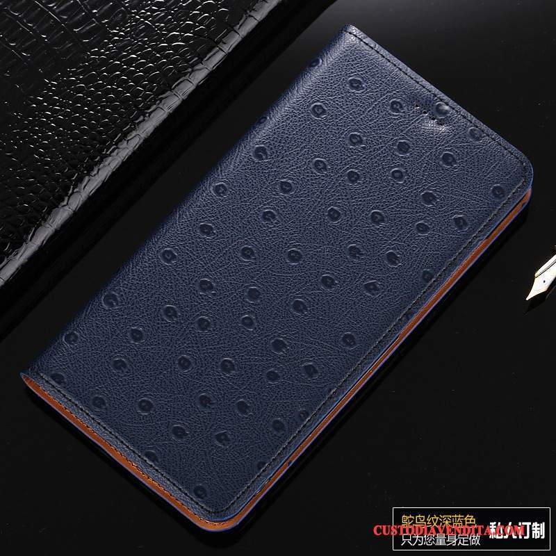 Custodia Huawei Y6 Pro 2017 Folio Uccellotelefono, Cover Huawei Y6 Pro 2017 Pelle