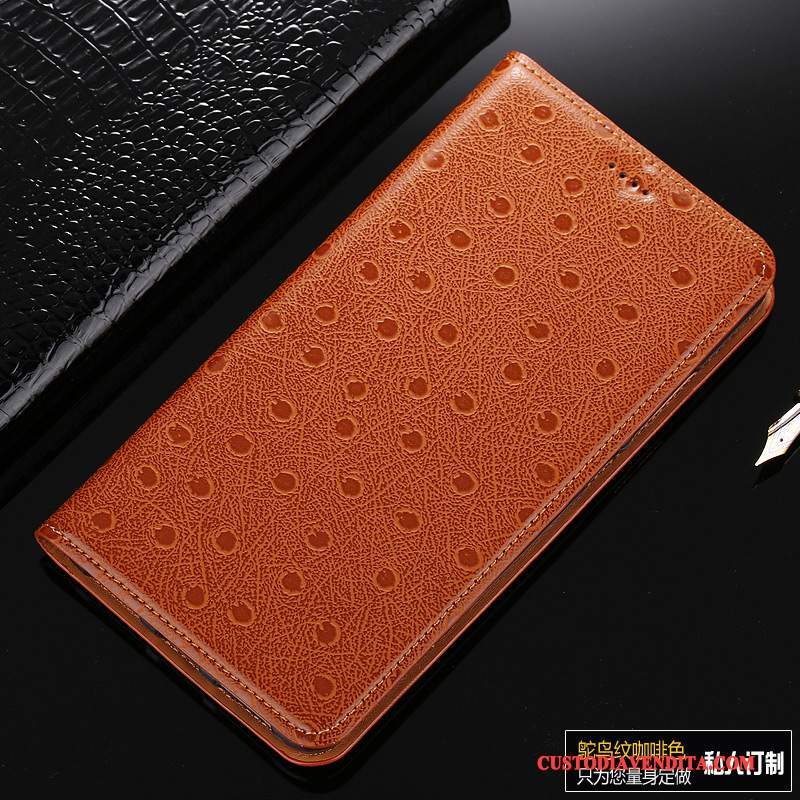 Custodia Huawei Y6 Pro 2017 Folio Uccellotelefono, Cover Huawei Y6 Pro 2017 Pelle