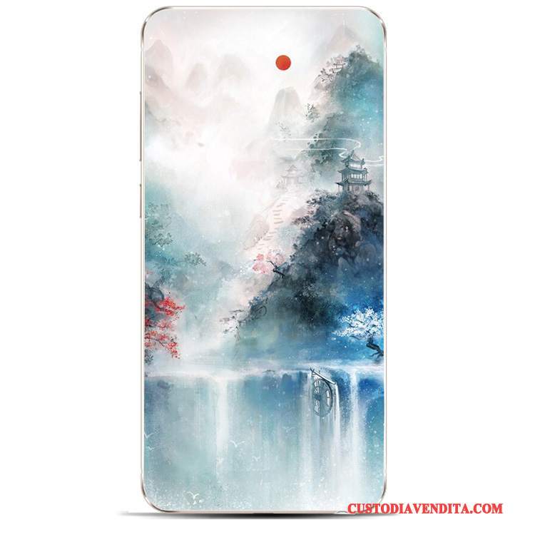 Custodia Huawei Y6 Pro 2017 Vintage Verde Bello, Cover Huawei Y6 Pro 2017 Protezione Telefono Scenario