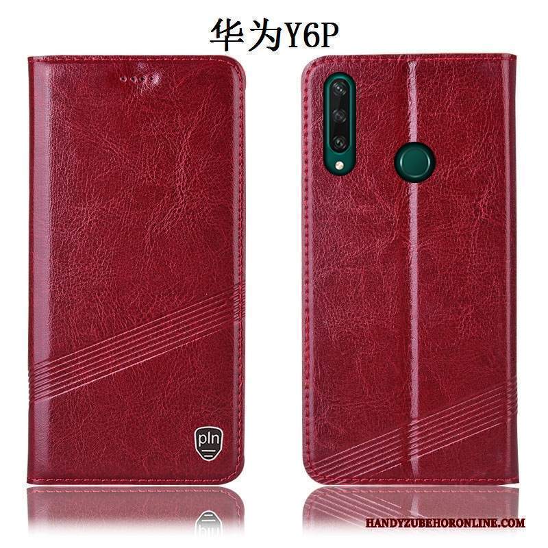 Custodia Huawei Y6p Pelle Anti-cadutatelefono, Cover Huawei Y6p Protezione Tutto Incluso