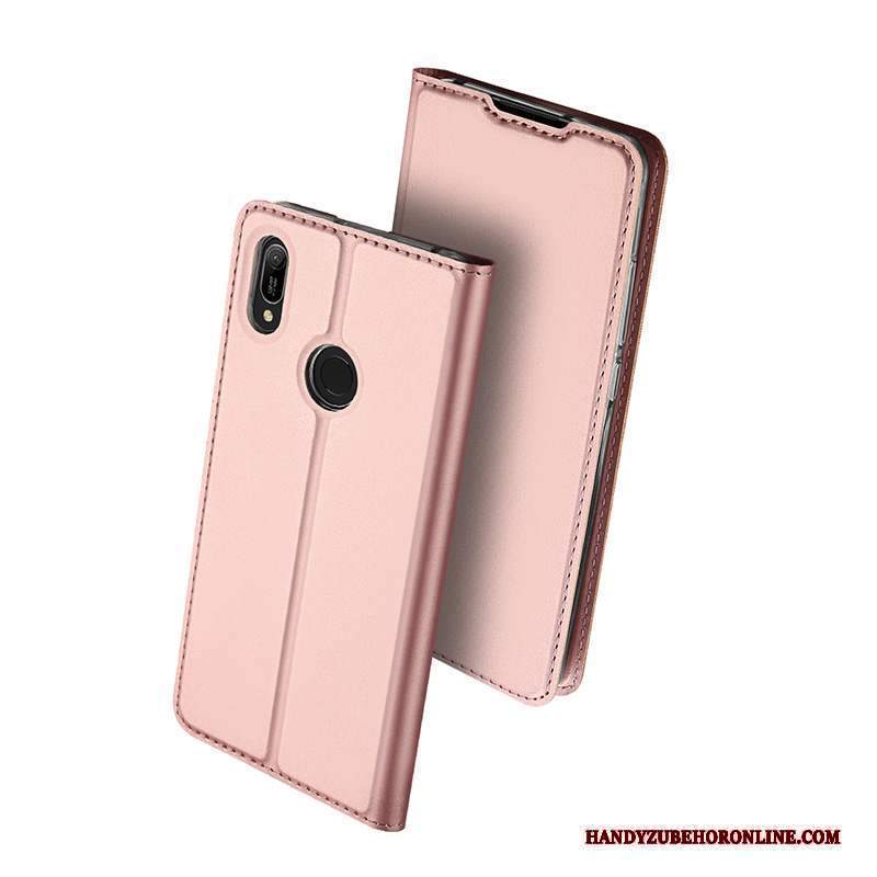 Custodia Huawei Y6s Folio Telefono Oro, Cover Huawei Y6s Pelle Nuovo Tutto Incluso