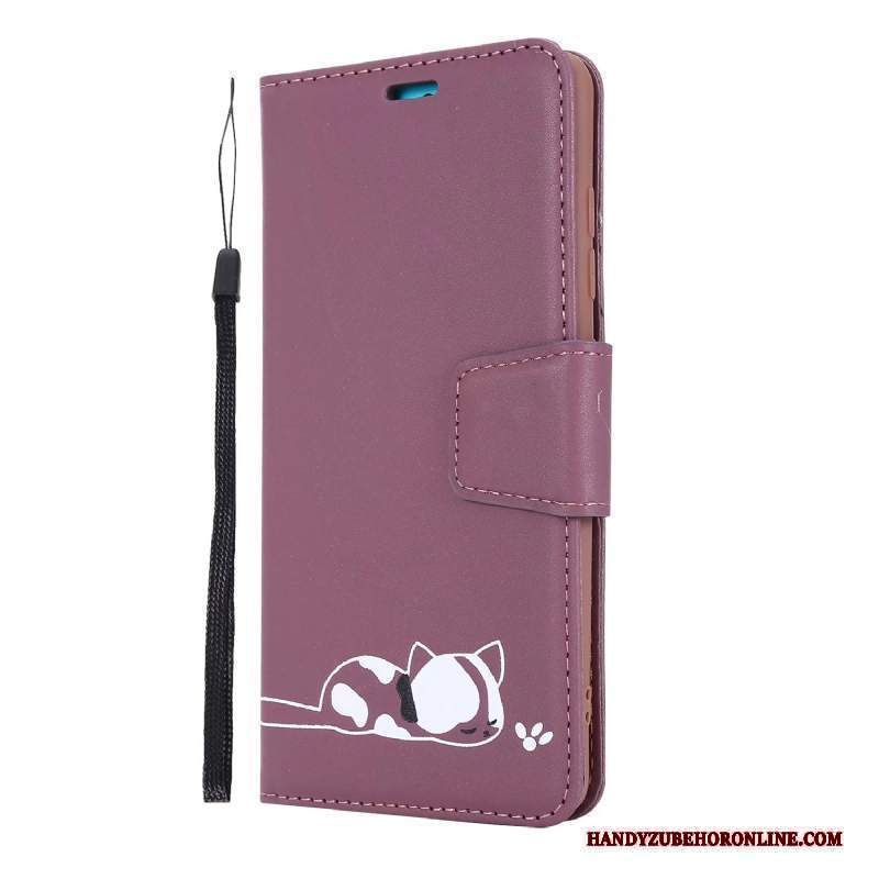 Custodia Huawei Y6s Portafoglio Telefono Rosso, Cover Huawei Y6s Folio Piegare