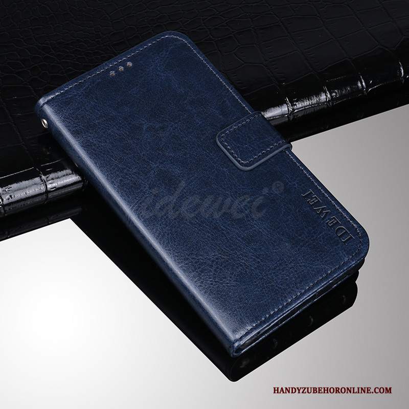 Custodia Huawei Y7 2018 Pelle Modello Giallo, Cover Huawei Y7 2018 Telefono Anti-caduta