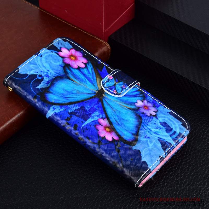 Custodia Huawei Y7 2018 Protezione Tutto Incluso Blu, Cover Huawei Y7 2018 Pelle Tendenzatelefono