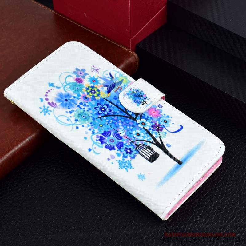 Custodia Huawei Y7 2018 Protezione Tutto Incluso Blu, Cover Huawei Y7 2018 Pelle Tendenzatelefono