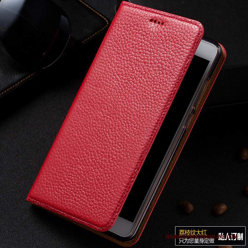 Custodia Huawei Y7 2019 Pelle Litchi Modello, Cover Huawei Y7 2019 Protezione Telefono Anti-caduta