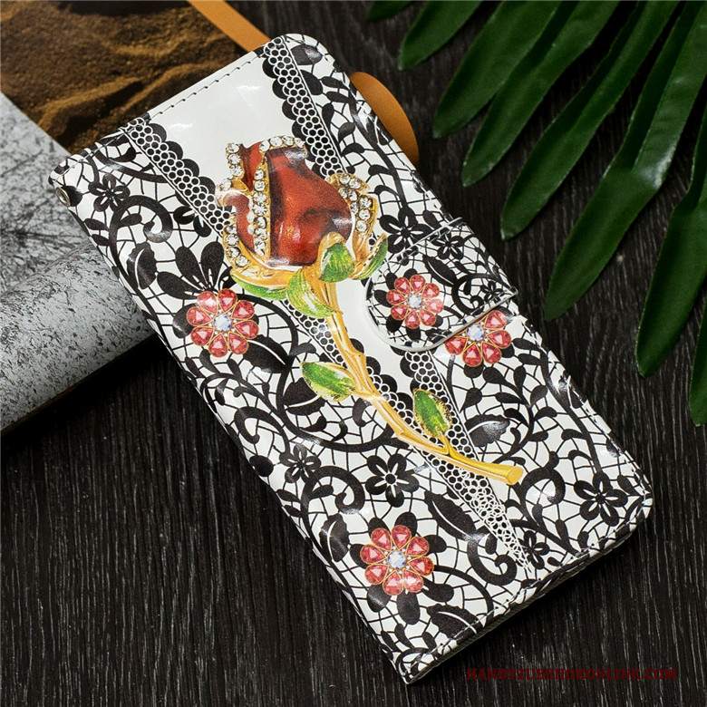 Custodia Huawei Y7 2019 Pelle Morbido Farfalla, Cover Huawei Y7 2019 Cartone Animato Telefono Anti-caduta