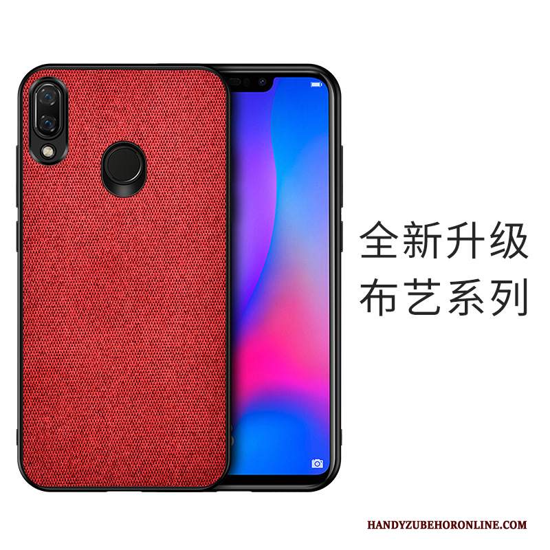 Custodia Huawei Y7 2019 Protezione Grigio Panno, Cover Huawei Y7 2019 Difficiletelefono