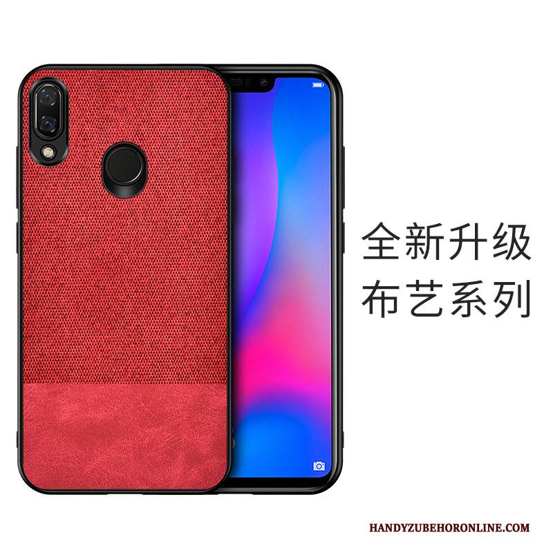 Custodia Huawei Y7 2019 Protezione Grigio Panno, Cover Huawei Y7 2019 Difficiletelefono