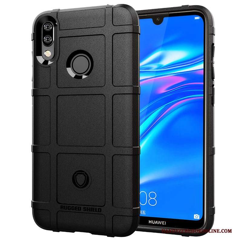 Custodia Huawei Y7 2019 Silicone Anti-caduta Morbido, Cover Huawei Y7 2019 Protezione Nuovotelefono