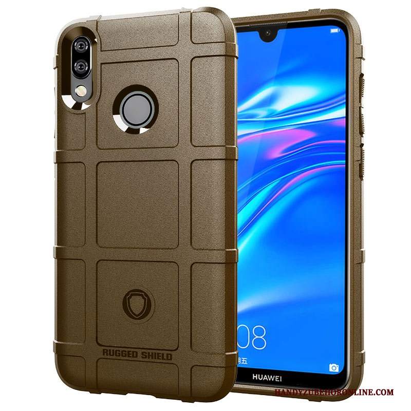 Custodia Huawei Y7 2019 Silicone Anti-caduta Morbido, Cover Huawei Y7 2019 Protezione Nuovotelefono